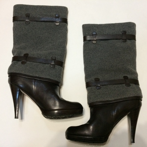 Cole Haan Air Kennedy Flannel & Leather Boots - Picture 3 of 9